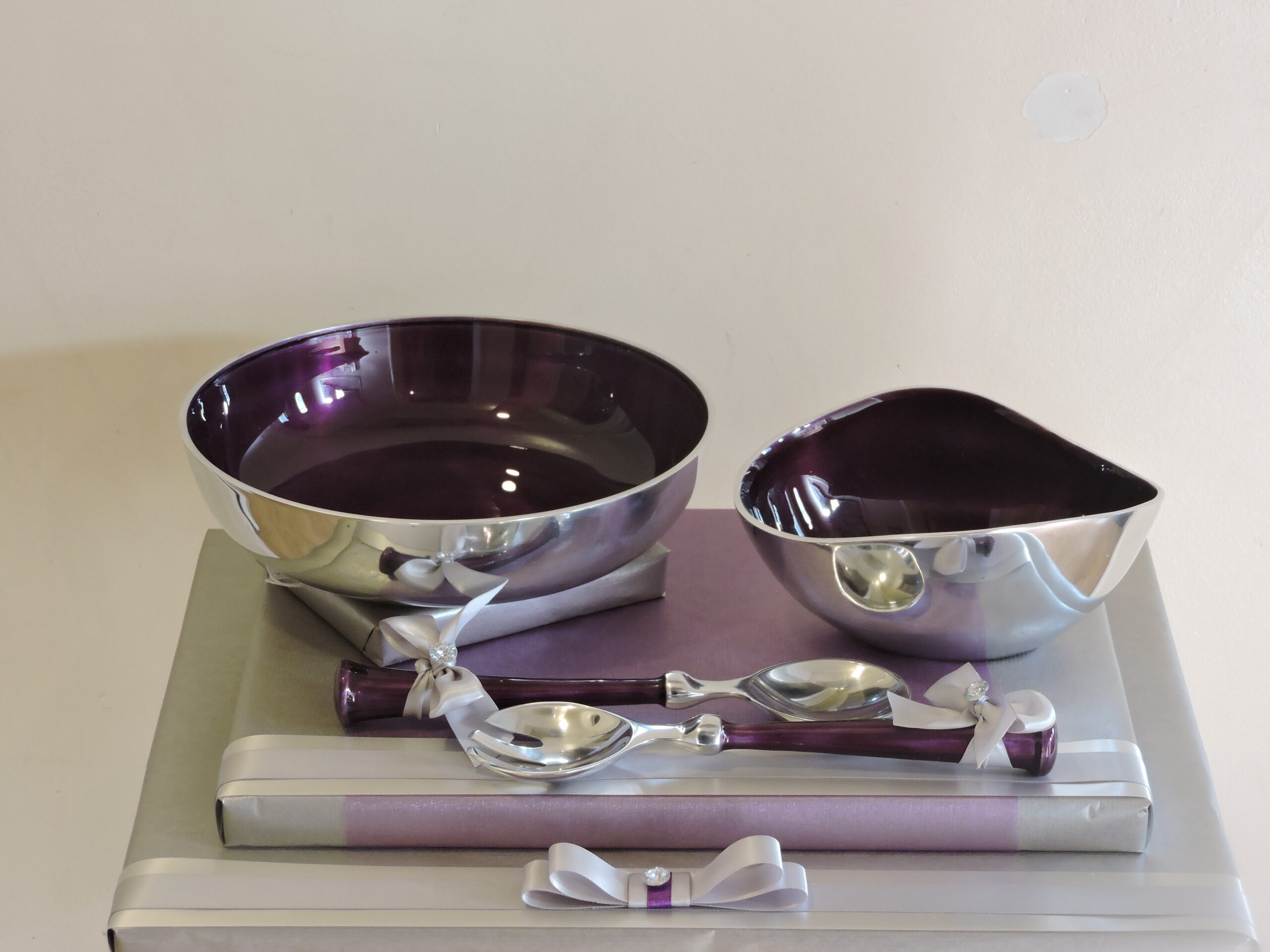 Aluminium Purple Salad Set