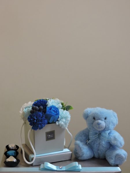 Blue Soap & Bear Gift