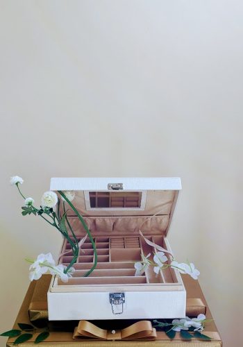 Ivory Compartment Jewellery Case
