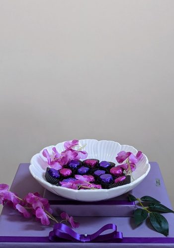 Chocolate Flower Plate Gift
